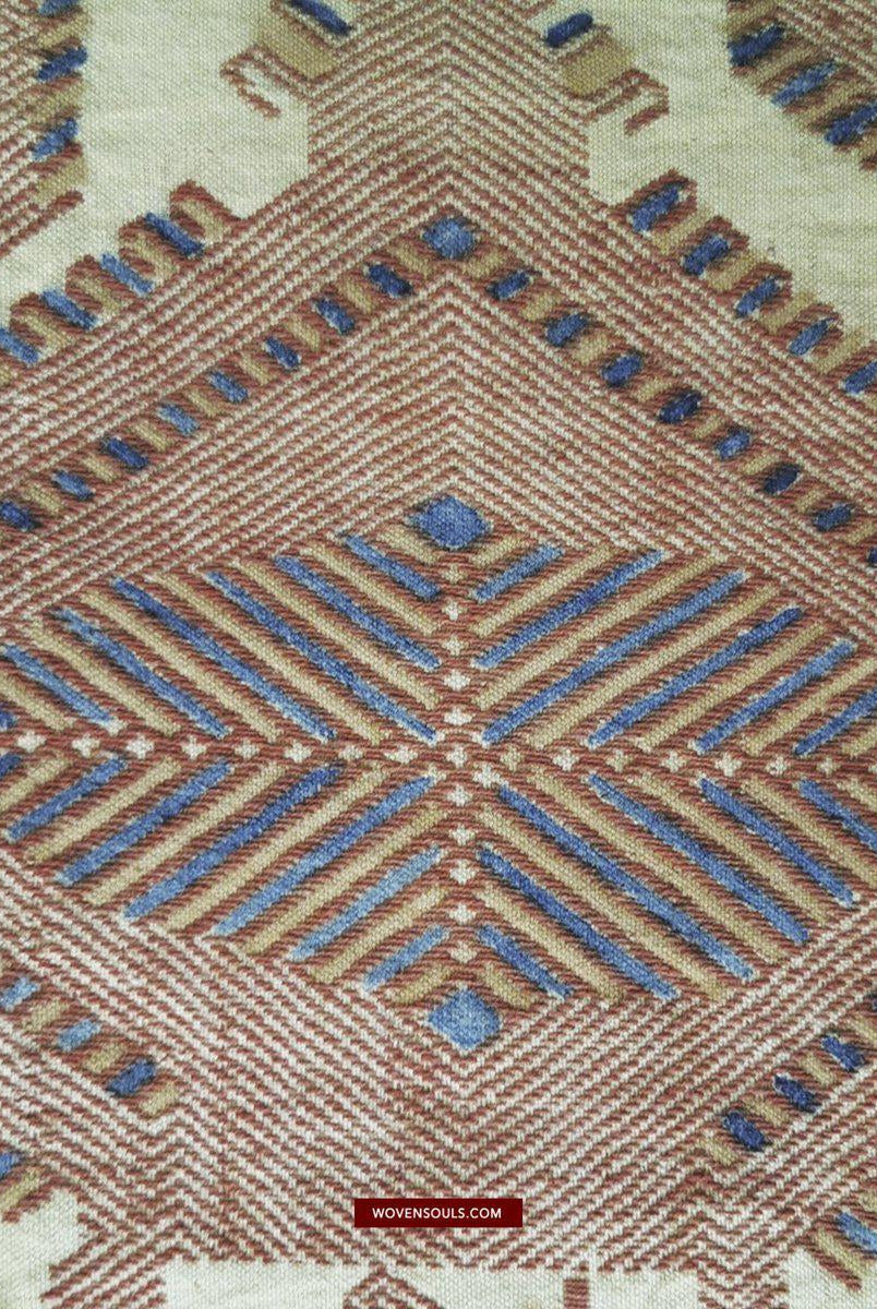 1411 Hervorragende alte Sumba-Zeremonienweberei Lau Pahikung - gewebt + bemalt-WOVENSOULS-Antike-Vintage-Textilien-Kunst-Dekor