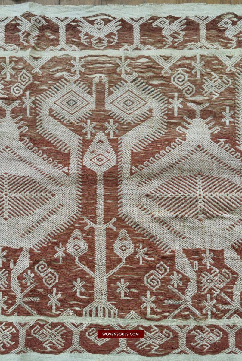 1411 Hervorragende alte Sumba-Zeremonienweberei Lau Pahikung - gewebt + bemalt-WOVENSOULS-Antike-Vintage-Textilien-Kunst-Dekor
