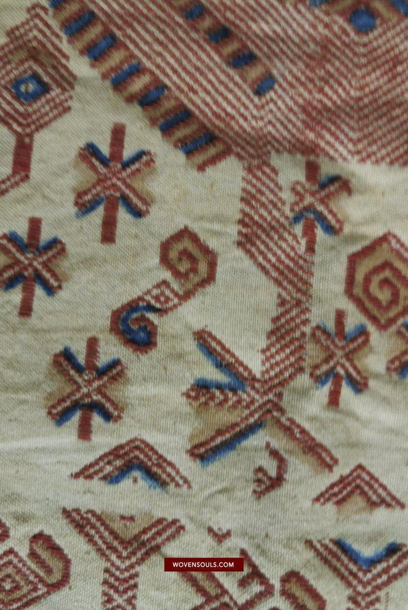 1411 Hervorragende alte Sumba-Zeremonienweberei Lau Pahikung - gewebt + bemalt-WOVENSOULS-Antike-Vintage-Textilien-Kunst-Dekor