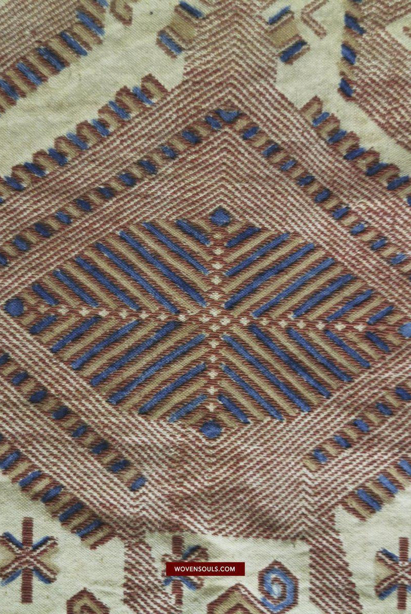 1411 Hervorragende alte Sumba-Zeremonienweberei Lau Pahikung - gewebt + bemalt-WOVENSOULS-Antike-Vintage-Textilien-Kunst-Dekor