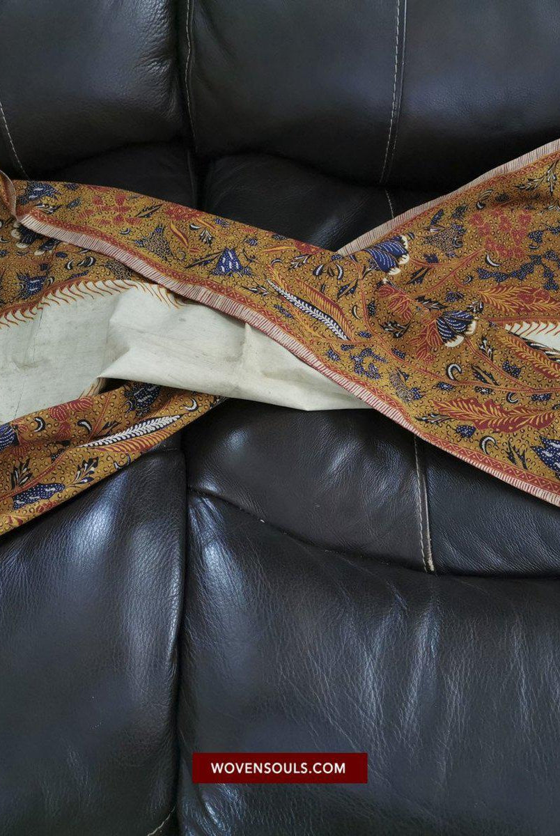 1422 Antique Batik Tulis Semarangan style. - Duck Motif-WOVENSOULS-Antique-Vintage-Textiles-Art-Decor