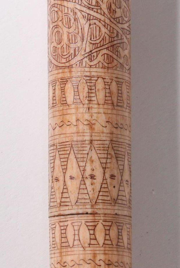 1427 Rare Unusual Batak Calendar Walking Stick-WOVENSOULS-Antique-Vintage-Textiles-Art-Decor
