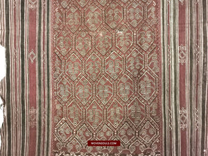 1446 Antique Iban Pua Kumbu Sungkit Woven Textile-WOVENSOULS-Antique-Vintage-Textiles-Art-Decor
