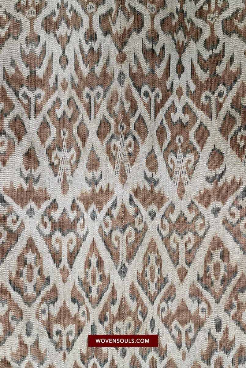 1450 VERKAUFT Antikes Iban Ikat Pua Kumbu gewebtes Textil mit menschlichen Figuren - Saribas, Sarawak-WOVENSOULS-Antike-Vintage-Textilien-Kunst-Dekor