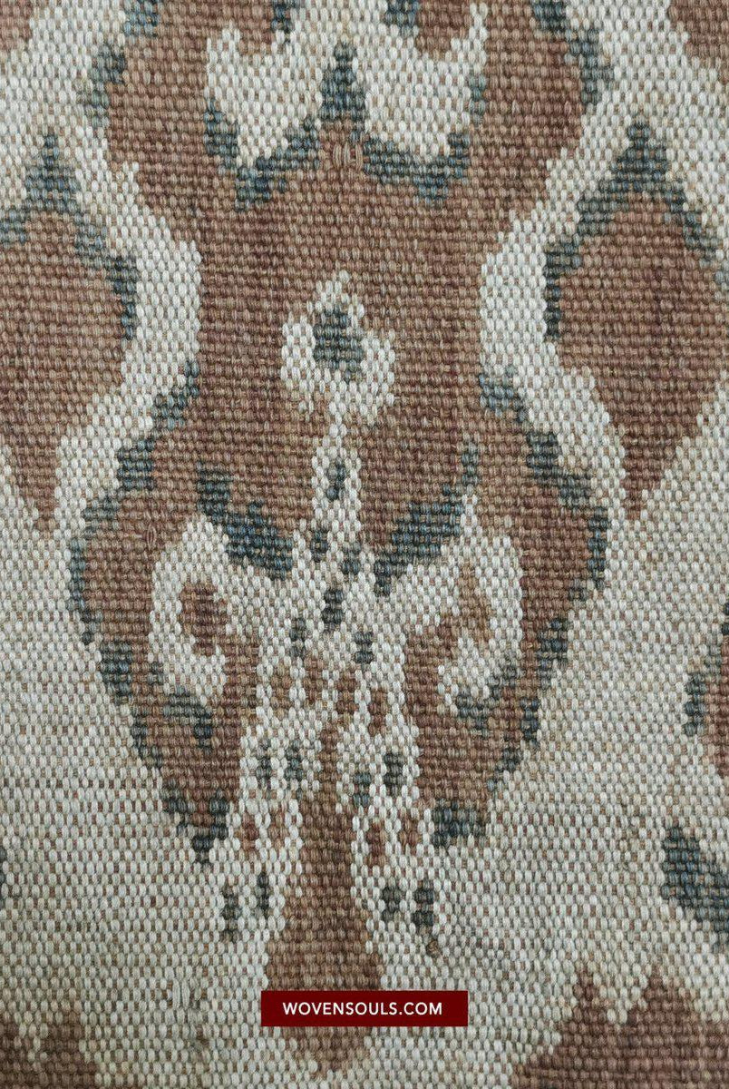 1450 VERKAUFT Antikes Iban Ikat Pua Kumbu gewebtes Textil mit menschlichen Figuren - Saribas, Sarawak-WOVENSOULS-Antike-Vintage-Textilien-Kunst-Dekor