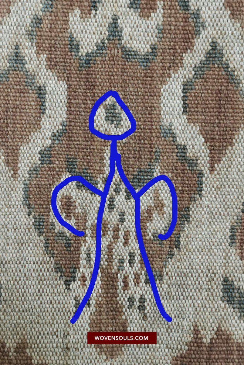 1450 VERKAUFT Antikes Iban Ikat Pua Kumbu gewebtes Textil mit menschlichen Figuren - Saribas, Sarawak-WOVENSOULS-Antike-Vintage-Textilien-Kunst-Dekor