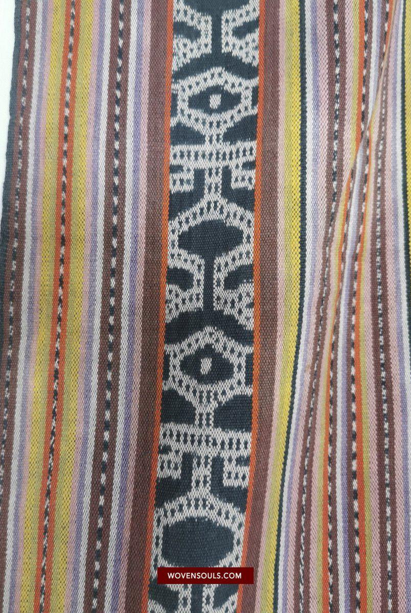 1451 Alter figurativer Ikat Timor mit anthropomorphen Figuren-WOVENSOULS-Antike-Vintage-Textilien-Kunst-Dekor