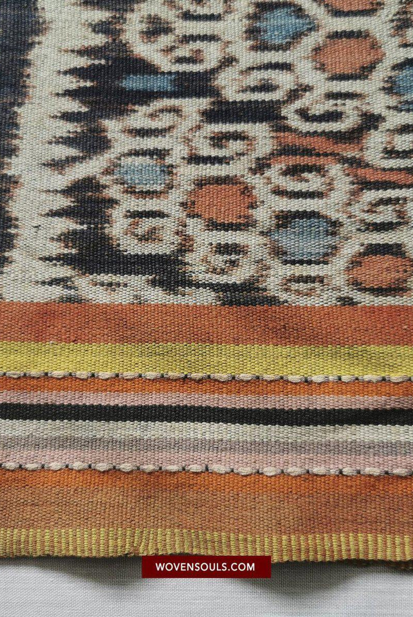 1452 Alttimor Ikat-Rock-WOVENSOULS-Antike-Vintage-Textilien-Kunst-Dekor