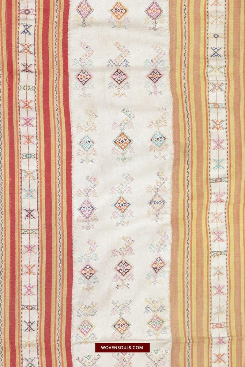 1453 Alter figurativer Ikat Selimut aus Ayotupas Timor mit Eidechsenarten-WOVENSOULS-Antike-Vintage-Textilien-Kunst-Dekor