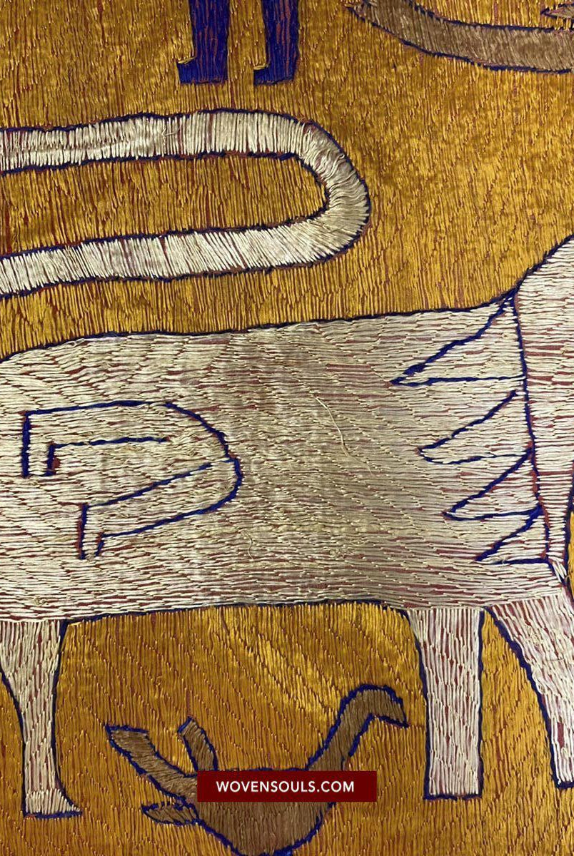 1455 VERKAUFT – Seltener antiker Sainchi Bagh Phulkari Indische Textilkunst Punjab-WOVENSOULS-Antike-Vintage-Textilien-Kunst-Dekor