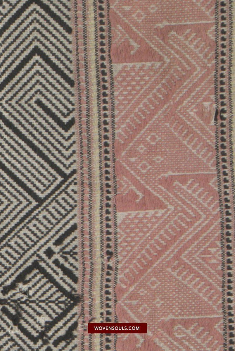 1461 Splendido antico Laos Pha Khit tessitura di arte tessile-WOVENSOULS-Arredamento artistico-tessile-vintage-antico