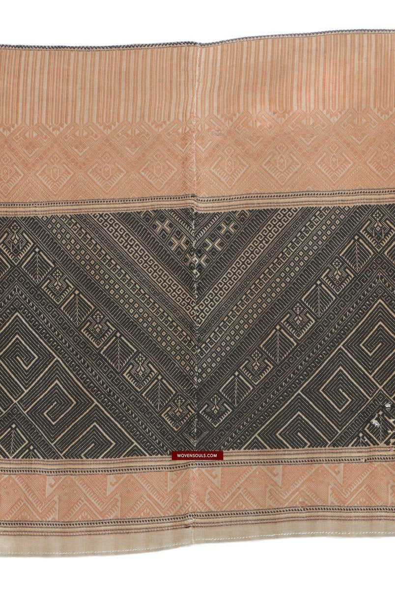 1461 Gorgeous Antique Laos Pha Khit Weaving Textile Art-WOVENSOULS-Antique-Vintage-Textiles-Art-Decor