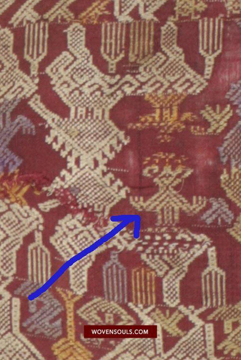 1462 Splendida arte tessile per tessitura di seta antica del Laos-WOVENSOULS-Arredamento artistico-tessile-vintage-antico