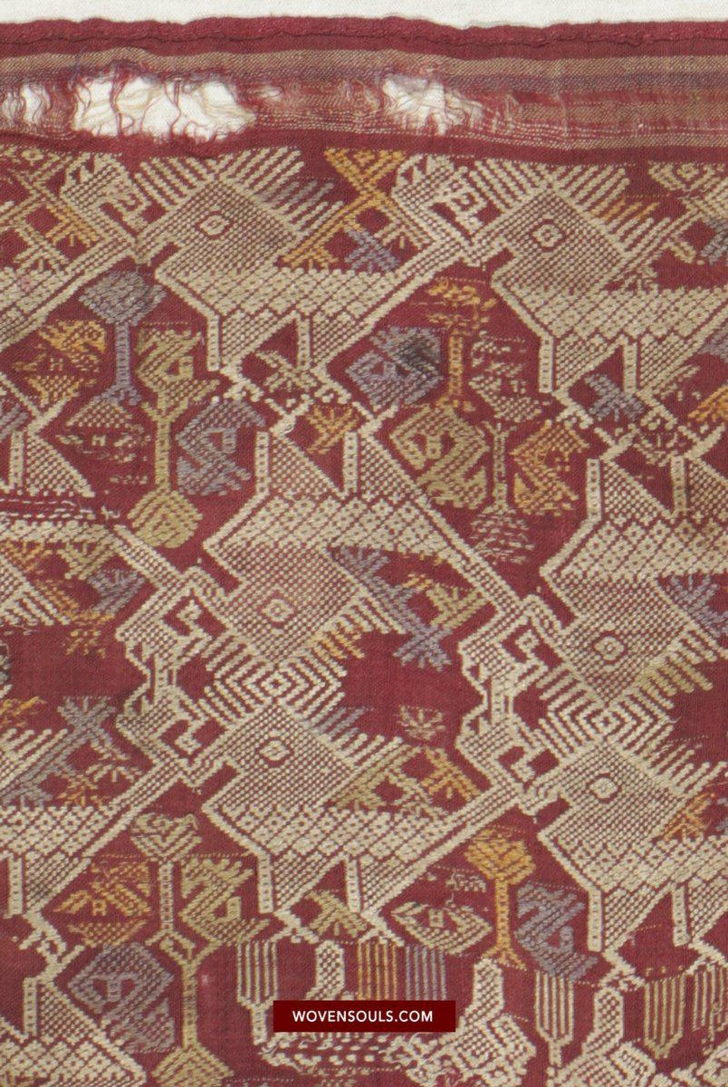 1462 Splendida arte tessile per tessitura di seta antica del Laos-WOVENSOULS-Arredamento artistico-tessile-vintage-antico