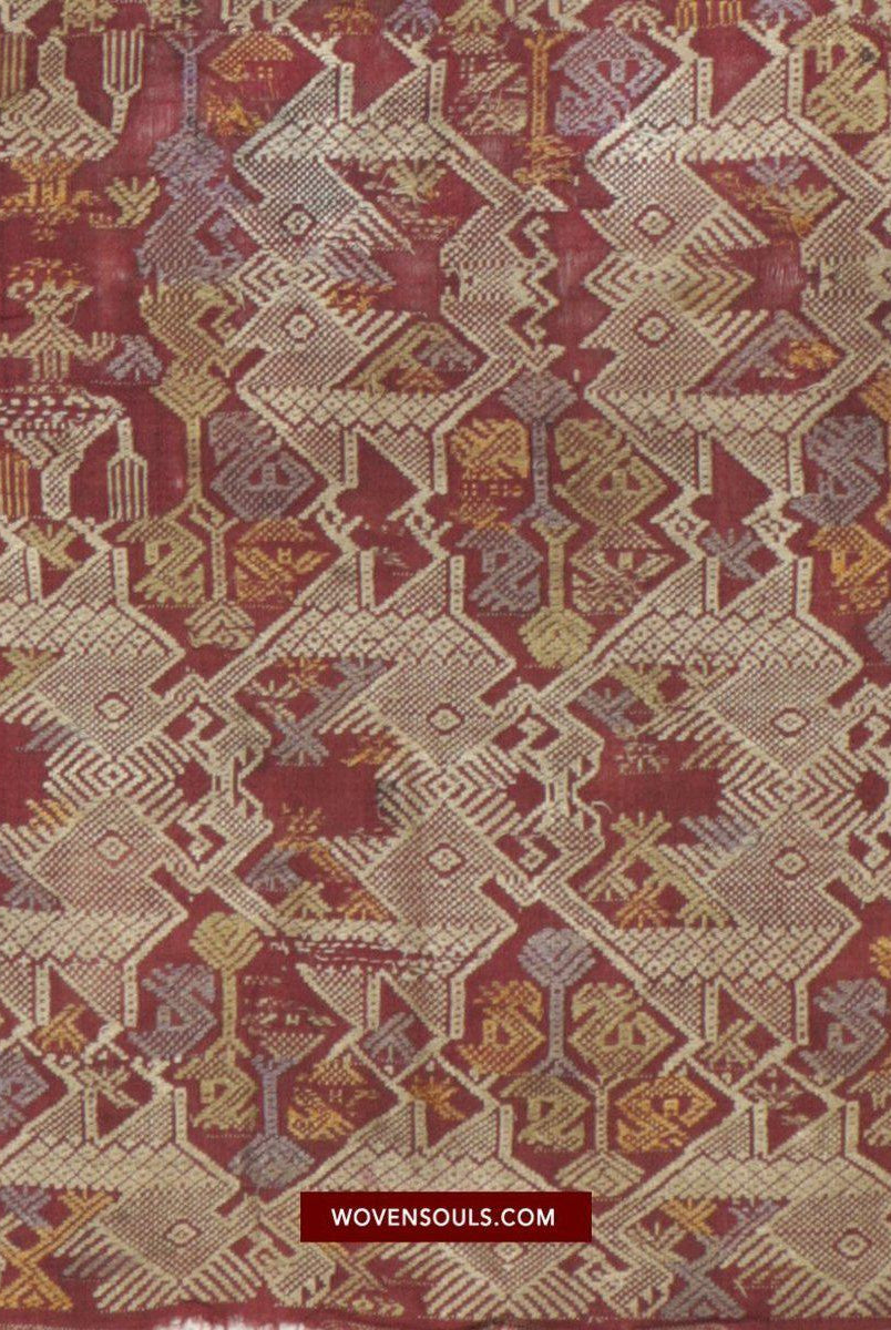 1462 Splendida arte tessile per tessitura di seta antica del Laos-WOVENSOULS-Arredamento artistico-tessile-vintage-antico