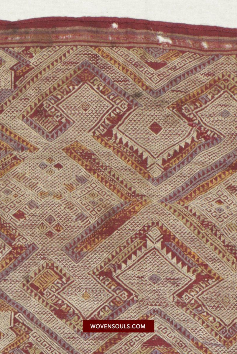 1462 Splendida arte tessile per tessitura di seta antica del Laos-WOVENSOULS-Arredamento artistico-tessile-vintage-antico