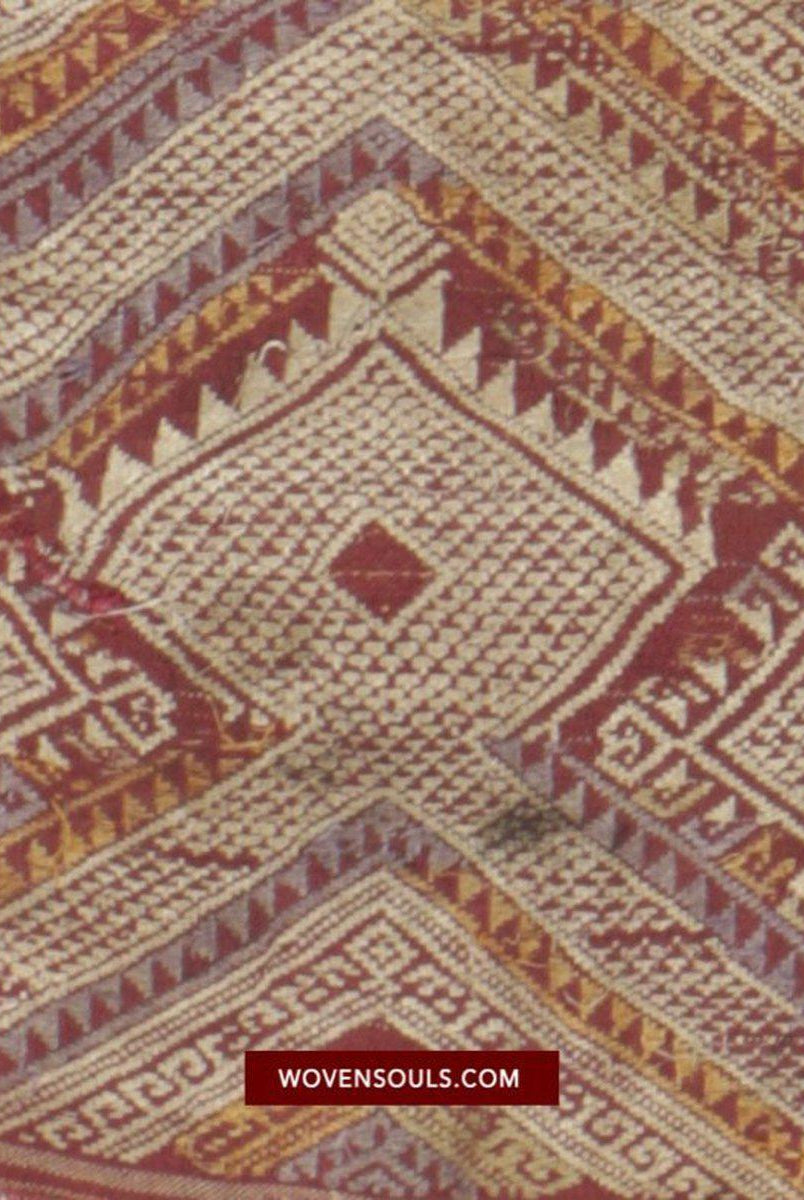 1462 Splendida arte tessile per tessitura di seta antica del Laos-WOVENSOULS-Arredamento artistico-tessile-vintage-antico