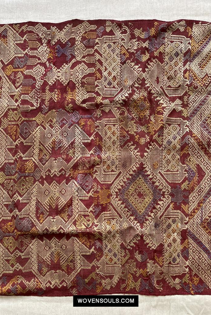 1462 VENDUTO Splendida arte tessile antica per tessitura della seta del Laos-WOVENSOULS Tessuti antichi e Galleria d'arte