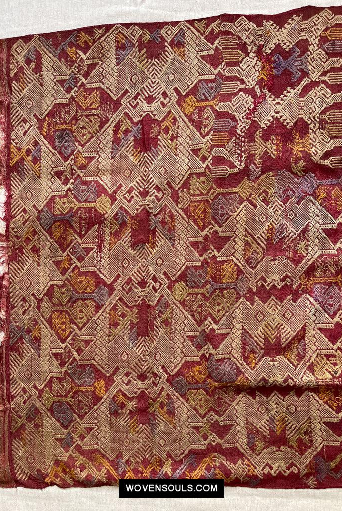 1462 VENDUTO Splendida arte tessile antica per tessitura della seta del Laos-WOVENSOULS Tessuti antichi e Galleria d'arte