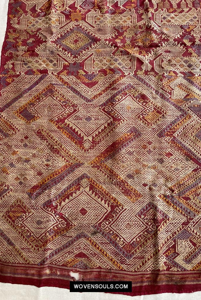 1462 VENDUTO Splendida arte tessile antica per tessitura della seta del Laos-WOVENSOULS Tessuti antichi e Galleria d'arte