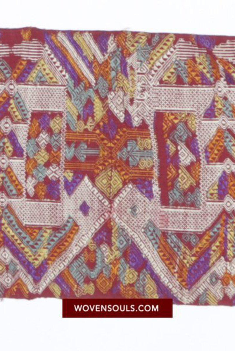 1463 Arte tessile per la tessitura della seta antica del Laos-WOVENSOULS-Arredamento artistico-tessile-vintage-antico