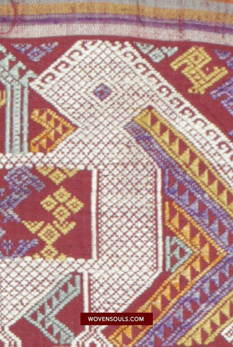 1463 Arte tessile per la tessitura della seta antica del Laos-WOVENSOULS-Arredamento artistico-tessile-vintage-antico