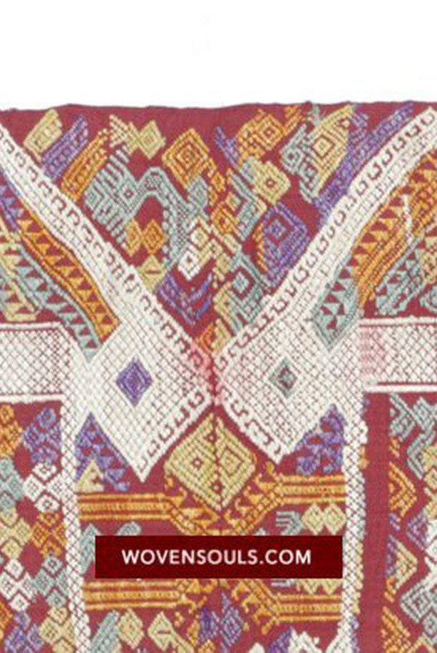 1463 Arte tessile per la tessitura della seta antica del Laos-WOVENSOULS-Arredamento artistico-tessile-vintage-antico