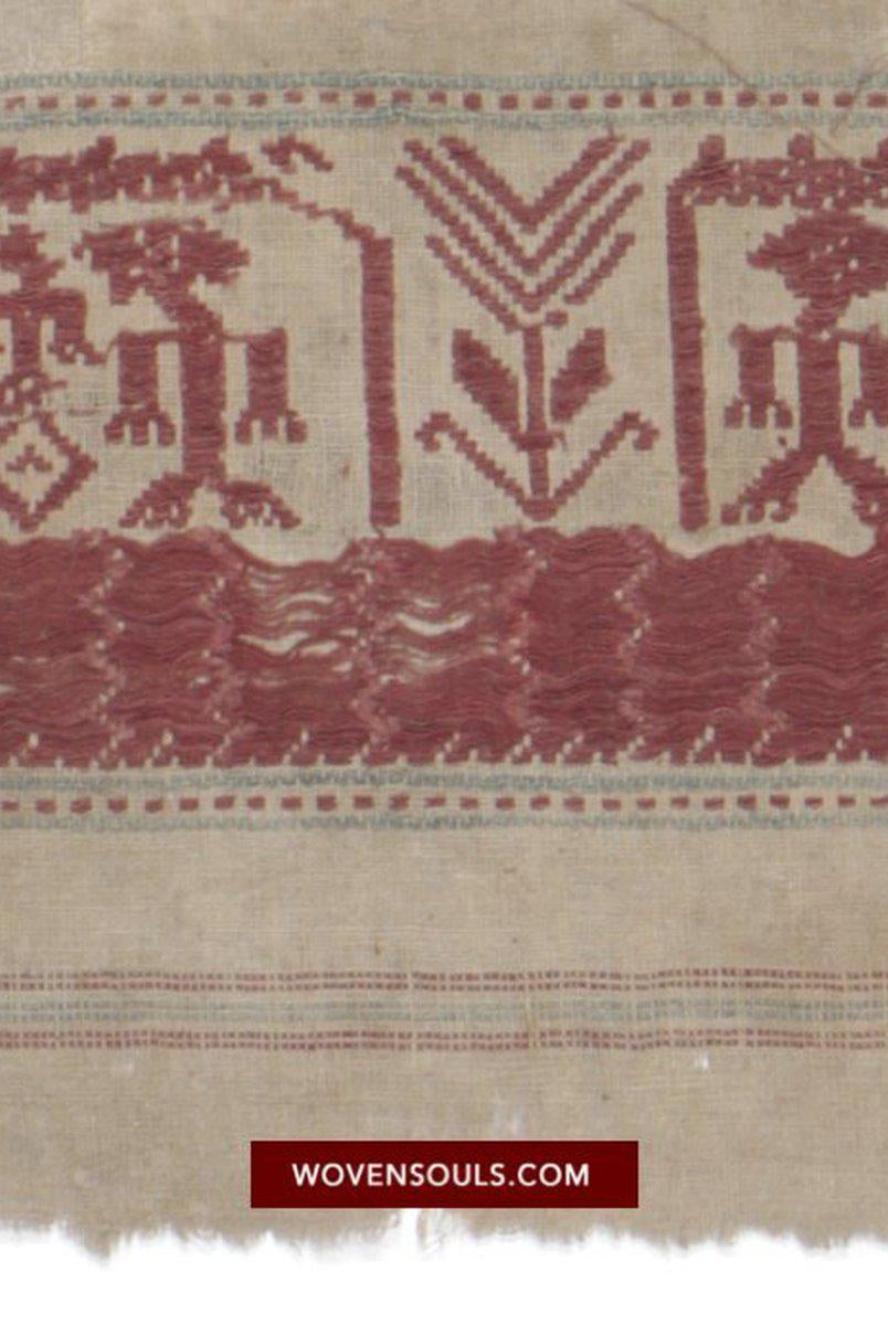 1464 Antique / Archaic Semangka Weaving Tampan Shipcloth Textile-WOVENSOULS-Antique-Vintage-Textiles-Art-Decor