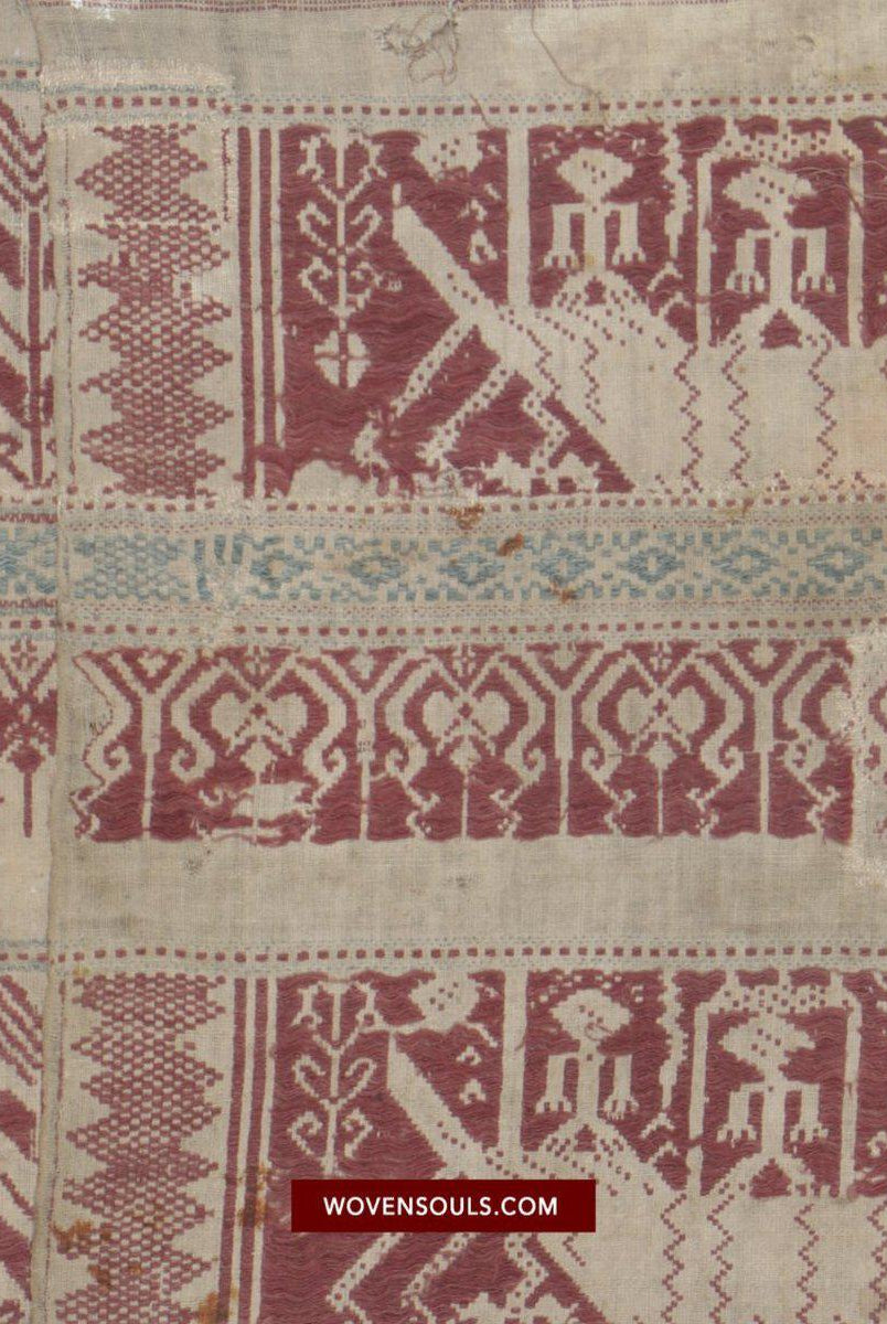1464 Antique / Archaic Semangka Weaving Tampan Shipcloth Textile-WOVENSOULS-Antique-Vintage-Textiles-Art-Decor