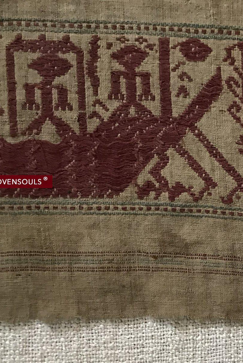 1464 Antique / Archaic Semangka Weaving Tampan Shipcloth Textile-WOVENSOULS-Antique-Vintage-Textiles-Art-Decor
