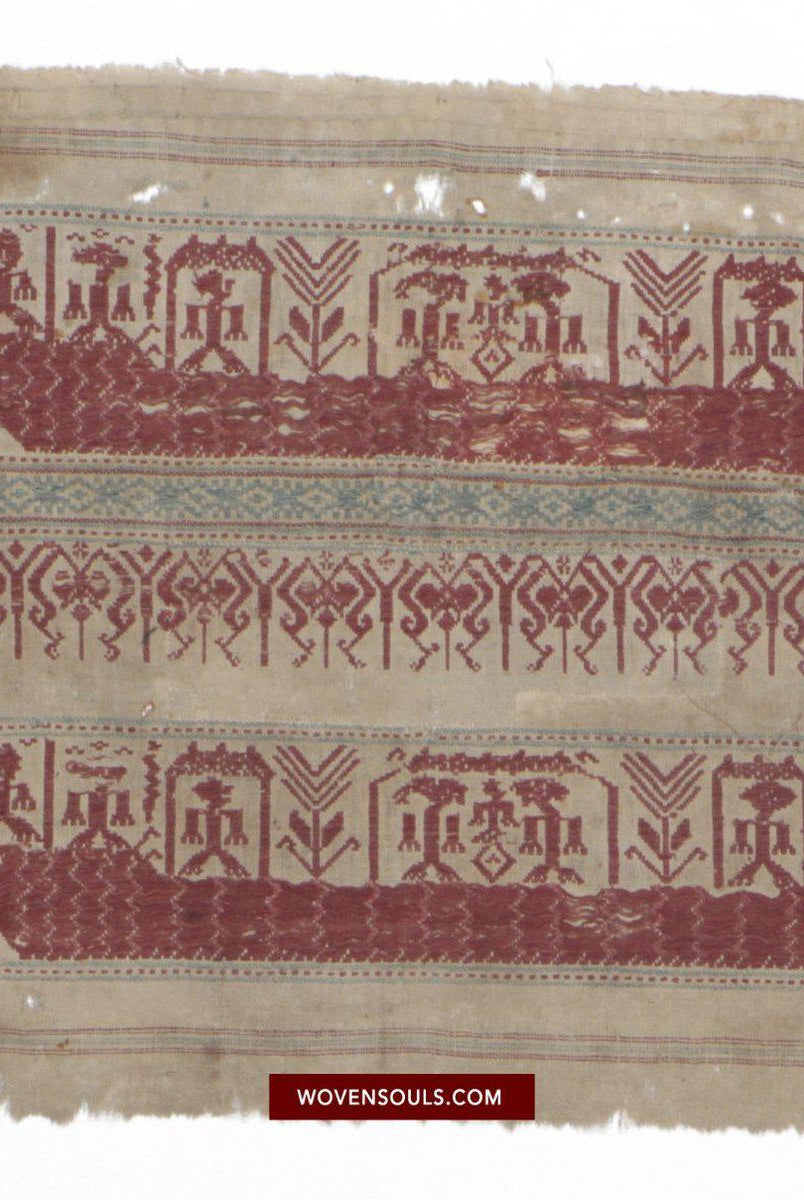1464 Antique / Archaic Semangka Weaving Tampan Shipcloth Textile-WOVENSOULS-Antique-Vintage-Textiles-Art-Decor