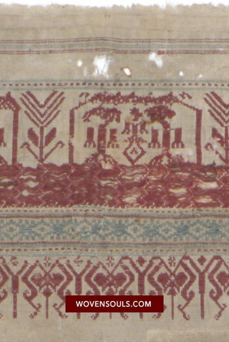 1464 Antique / Archaic Semangka Weaving Tampan Shipcloth Textile-WOVENSOULS-Antique-Vintage-Textiles-Art-Decor
