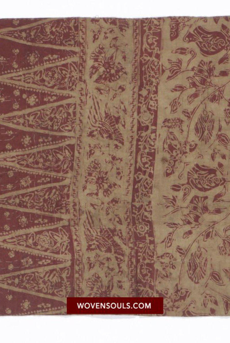 1465 Rare Antique Applique Sumatra Weaving Tampan Shipcloth Textile-WOVENSOULS-Antique-Vintage-Textiles-Art-Decor