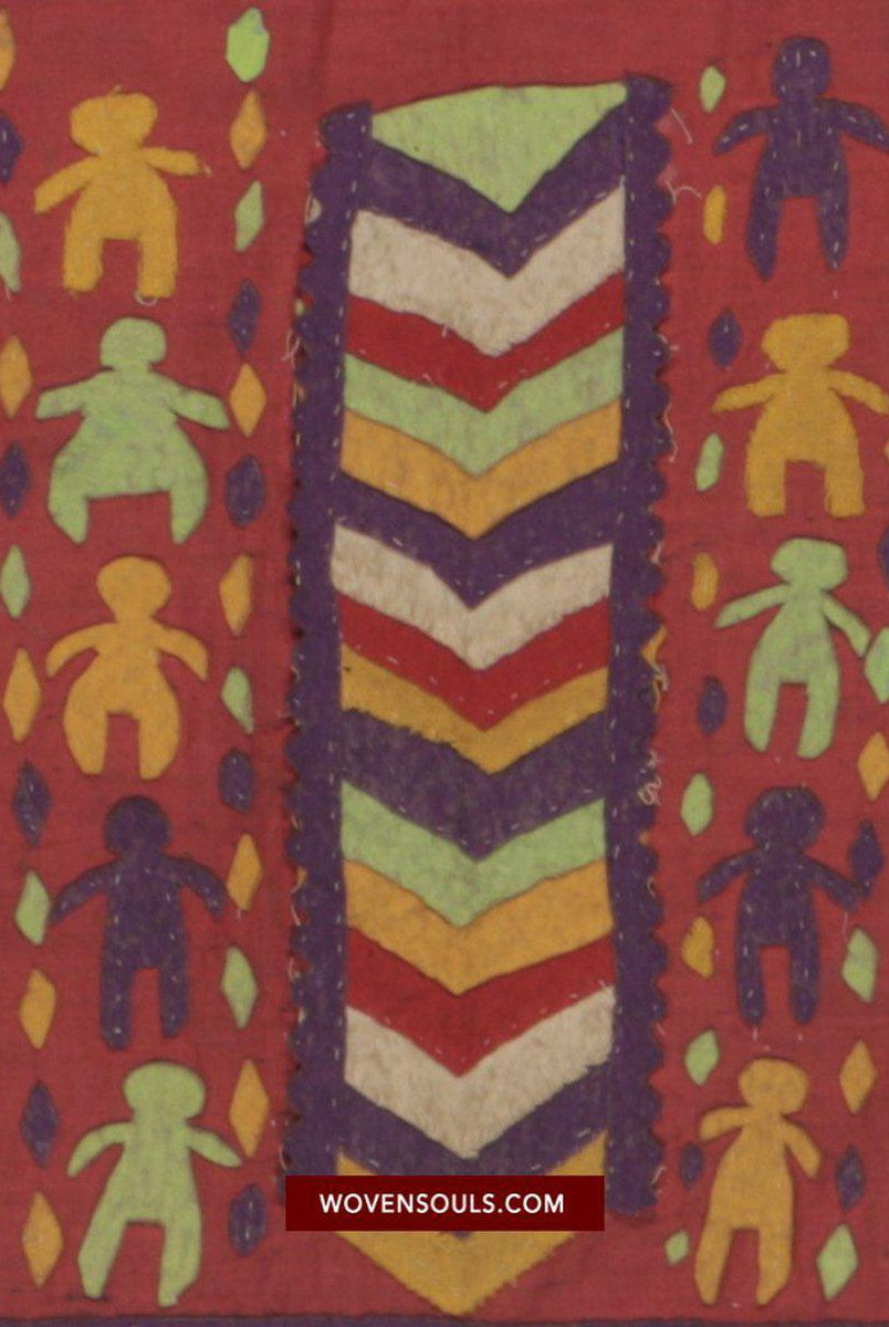 1465 Rare Antique Applique Sumatra Weaving Tampan Shipcloth Textile-WOVENSOULS-Antique-Vintage-Textiles-Art-Decor