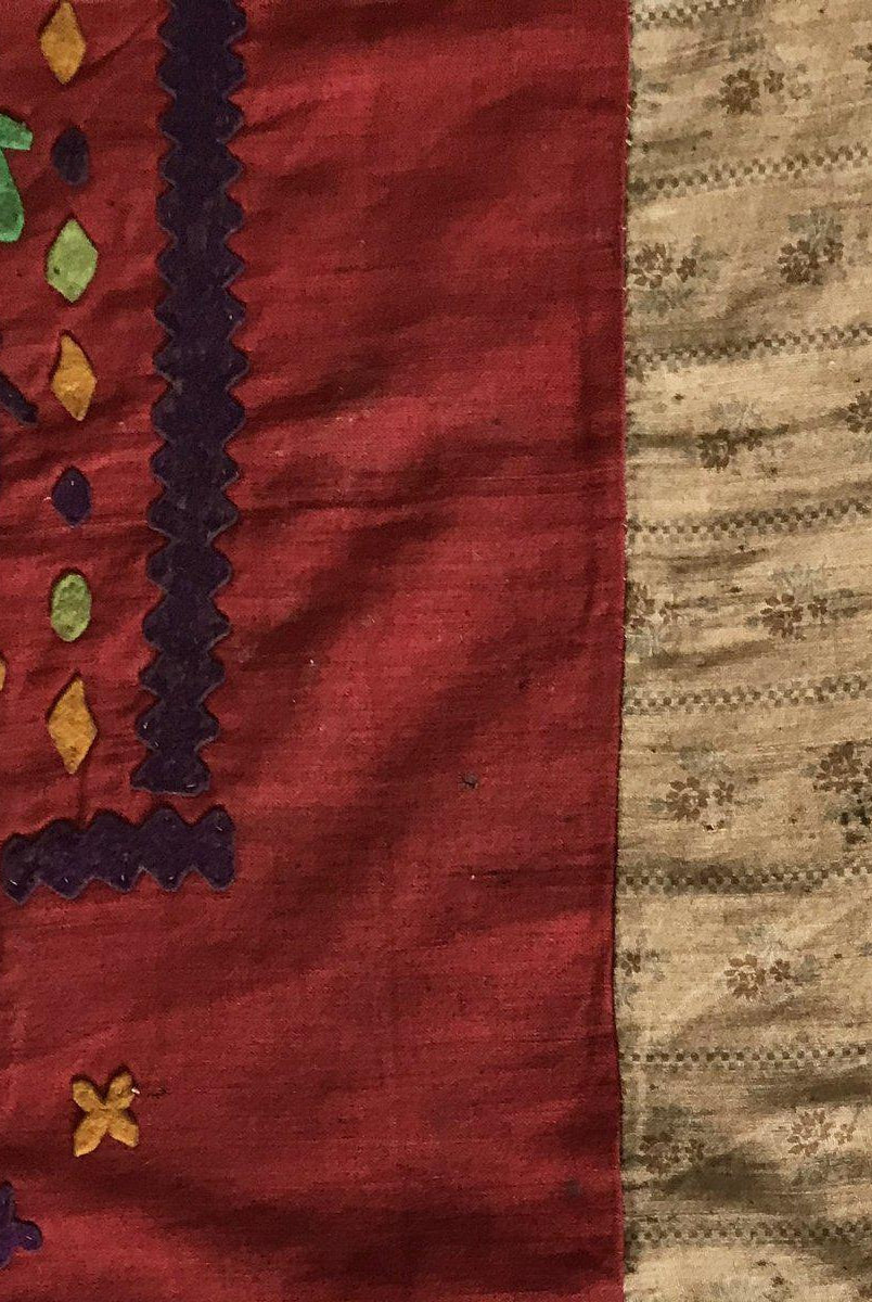 1465 Rare Antique Applique Sumatra Weaving Tampan Shipcloth Textile-WOVENSOULS-Antique-Vintage-Textiles-Art-Decor