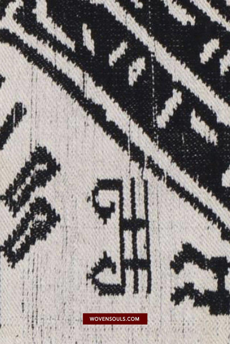 1481 Arte tessile di tessitura Lao Tai vintage con motivo tigre-WOVENSOULS-Arredamento artistico-tessile-vintage-antico