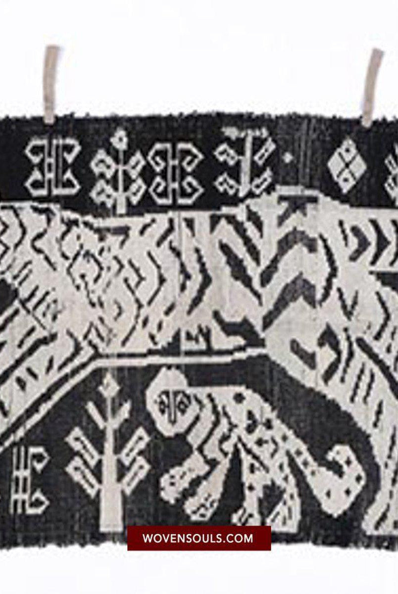 1481 Arte tessile di tessitura Lao Tai vintage con motivo tigre-WOVENSOULS-Arredamento artistico-tessile-vintage-antico
