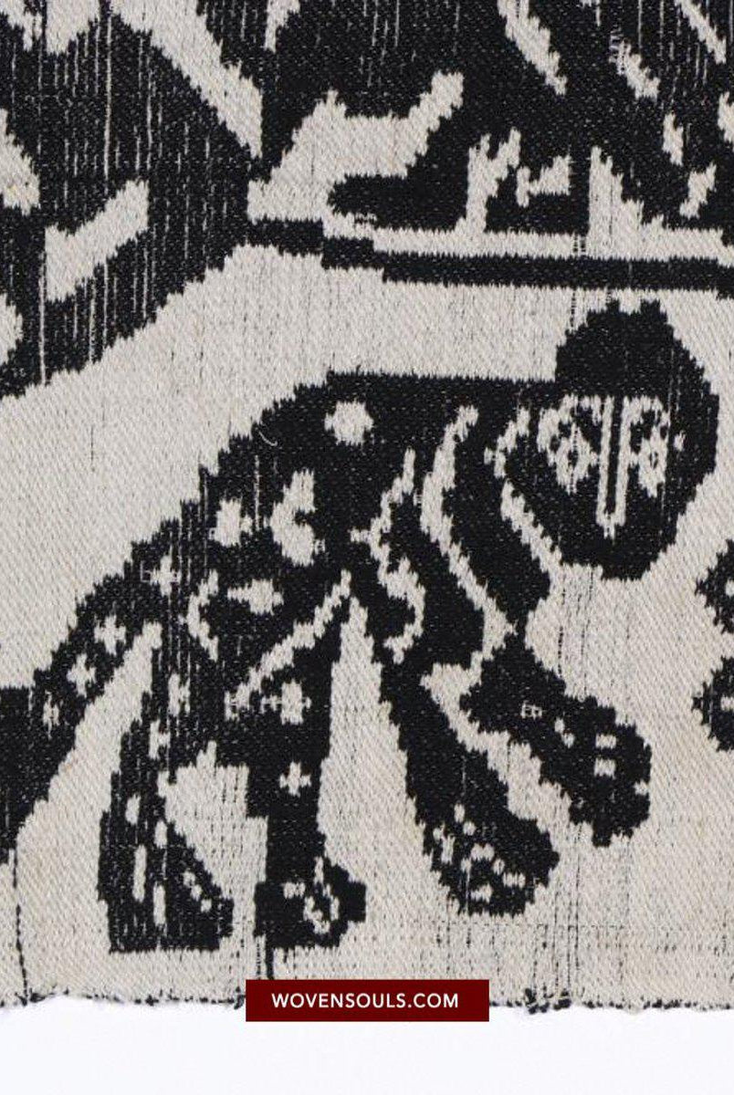 1481 Arte tessile di tessitura Lao Tai vintage con motivo tigre-WOVENSOULS-Arredamento artistico-tessile-vintage-antico