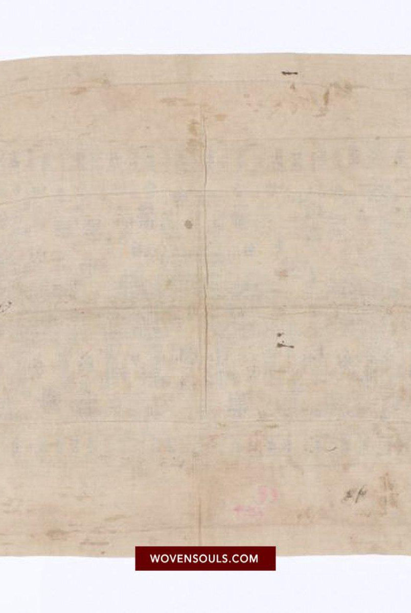 1483 Arte tessile di tessitura della seta antica del Laos Tai con motivo antilope-WOVENSOULS-Arredamento artistico-tessile-vintage-antico