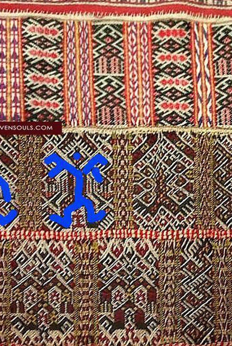 1486 Museum Quality Old Chinese Hainan Run Li Ethnic Minority Woven Skirt-WOVENSOULS-Antique-Vintage-Textiles-Art-Decor