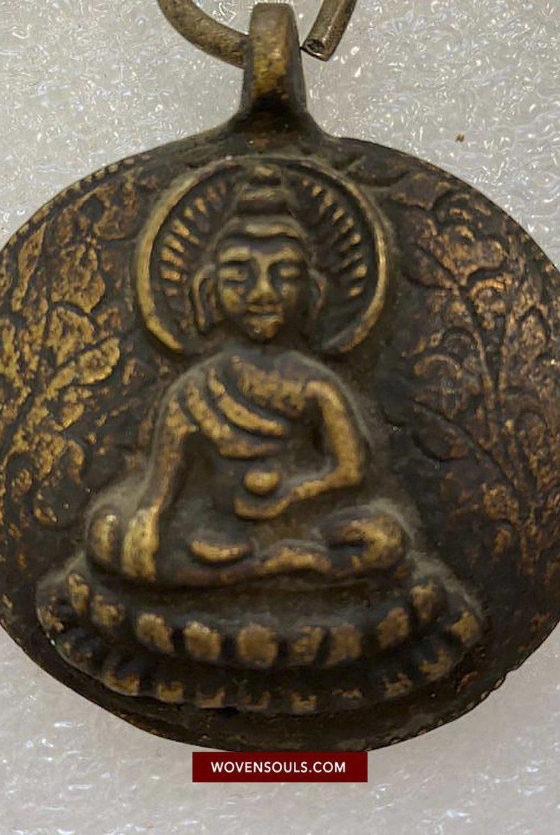 1498 Antique Tibetan Ornamented Belt-WOVENSOULS-Antique-Vintage-Textiles-Art-Decor