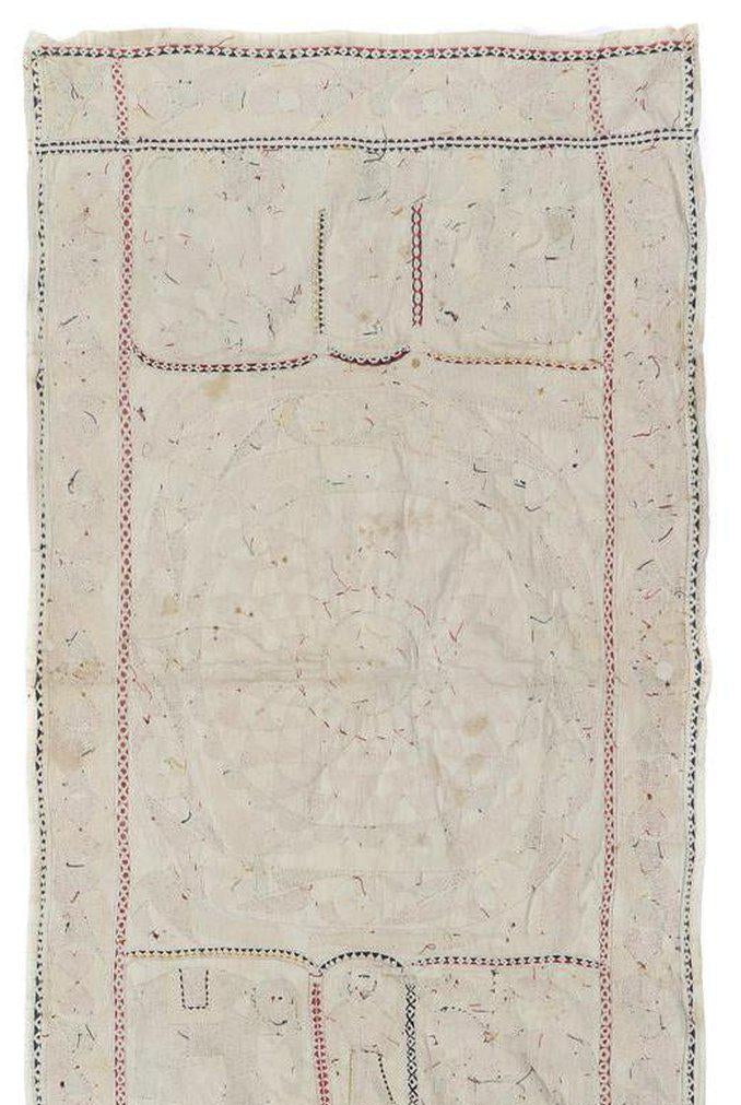 1502 Ancienne broderie figurative Nakshi Kantha-WOVENSOULS-Antique-Vintage-Textiles-Art-Décor