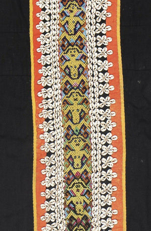 1505 Antique Iban Wedding Skirt Beaded Band Kain Lekok-WOVENSOULS-Antique-Vintage-Textiles-Art-Decor
