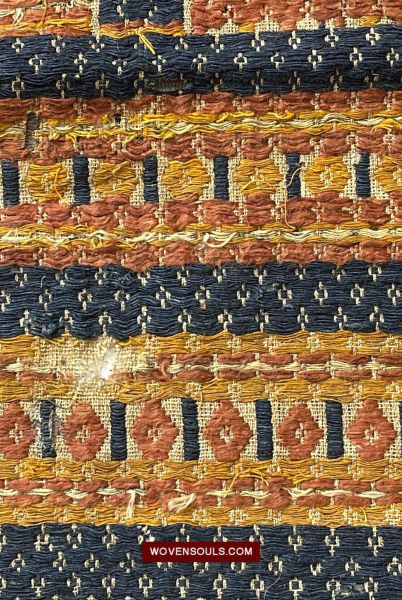 1508 Antique Tampan Ship Cloth with Gorgeous Colors and superb Story-WOVENSOULS-Antique-Vintage-Textiles-Art-Decor
