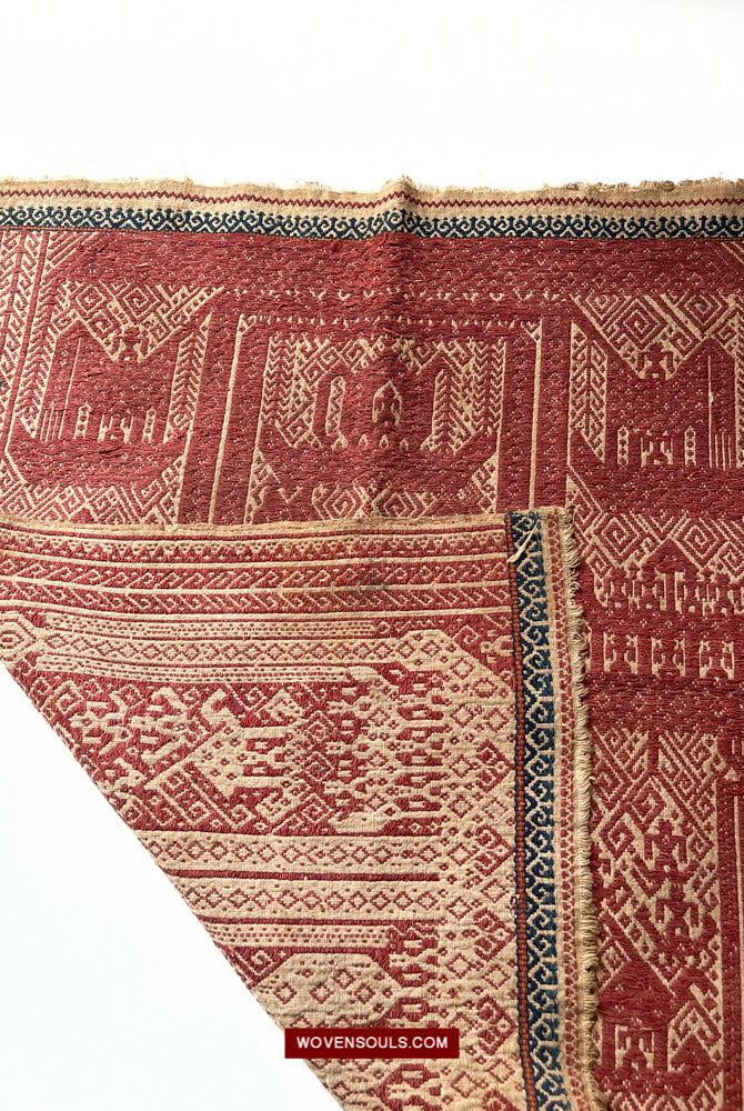 1509 Antique Sumatra Tampan Ship Cloth-WOVENSOULS Antique Textiles & Art Gallery