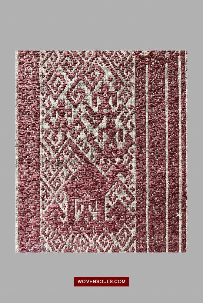 1509 Antique Sumatra Tampan Ship Cloth-WOVENSOULS Antique Textiles & Art Gallery
