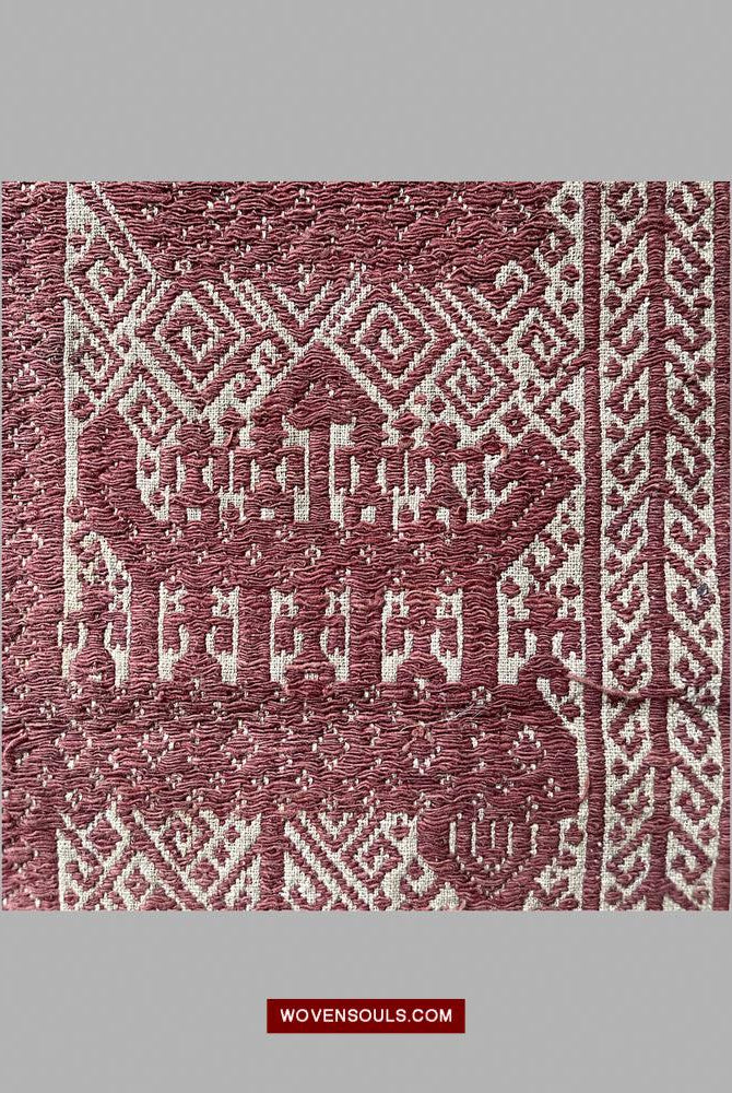 1509 Antique Sumatra Tampan Ship Cloth-WOVENSOULS Antique Textiles & Art Gallery