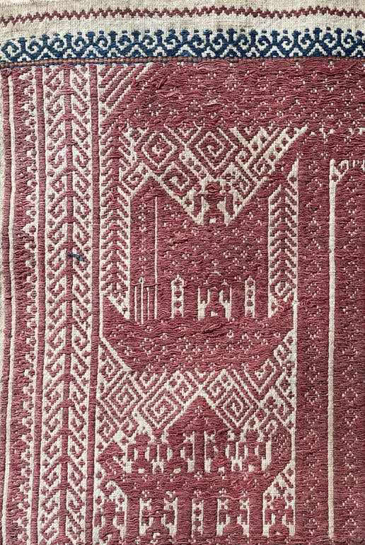 1509 Antique Sumatra Tampan Ship Cloth-WOVENSOULS Antique Textiles & Art Gallery