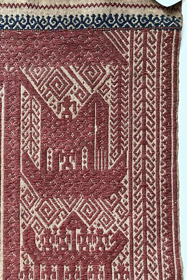 1509 Antique Sumatra Tampan Ship Cloth-WOVENSOULS Antique Textiles & Art Gallery