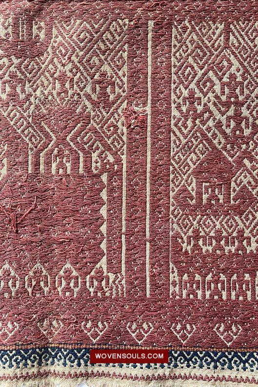 1509 Antique Sumatra Tampan Ship Cloth-WOVENSOULS Antique Textiles & Art Gallery